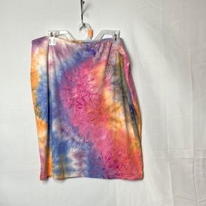 Tie-dye mini skirt